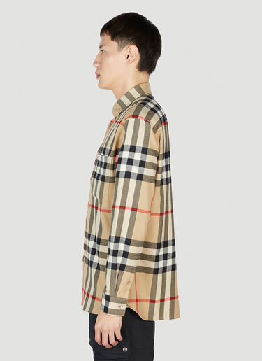 Classic Check Shirt Burberry Classic Check Shirt Beige bur0151010
