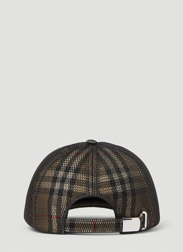 Burberry Mesh Check Baseball Hat Beige bur0152011