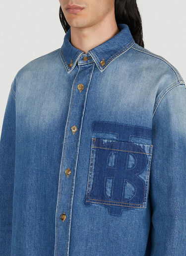TB Monogram Shirt Burberry TB Monogram Shirt Navy bur0152051