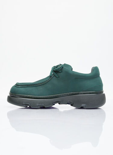 Nubuck Creeper Shoes Burberry Nubuck Creeper Shoes Green bur0154017