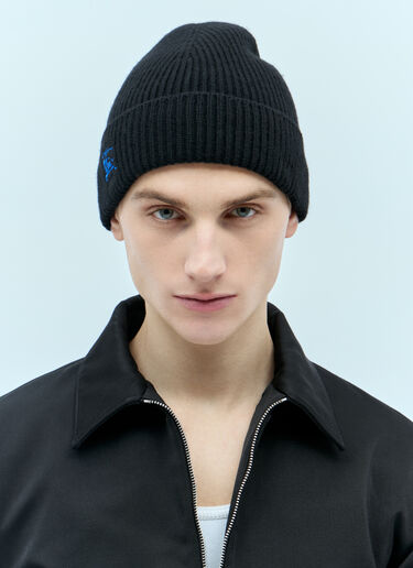 Ribbed Cashmere Beanie Burberry Ribbed Cashmere Beanie Black bur0155007
