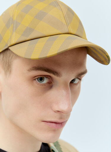 チェックベースボールキャップ Burberry チェックベースボールキャップ イエロー bur0155086