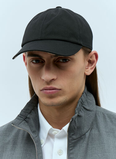 Burberry Cotton Blend Baseball Cap Black bur0155087