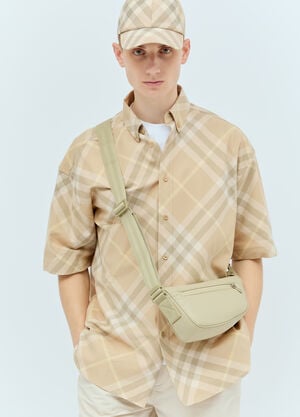 Burberry Shield Crossbody Bag Khaki bur0155109