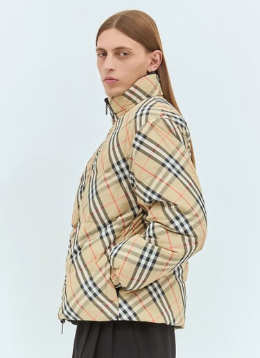 Reversible Check Jacket Burberry Reversible Check Jacket Beige bur0157018
