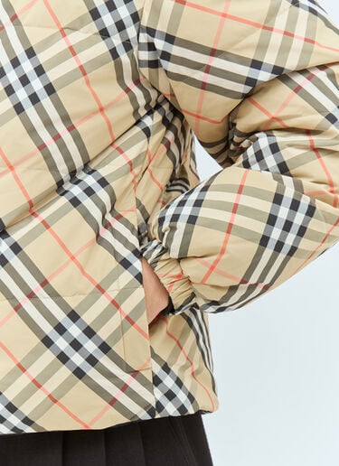 Reversible Check Jacket Burberry Reversible Check Jacket Beige bur0157018