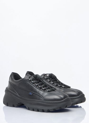 Leather Scoot Sneakers Burberry Leather Scoot Sneakers Black bur0158009