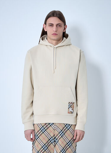 Burberry 徽标贴饰连帽运动衫  米色 bur0159004