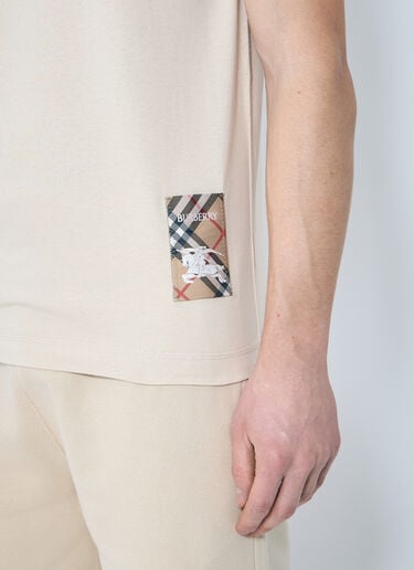 Burberry 徽标贴饰 T 恤  米色 bur0159006