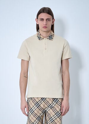 Burberry Cotton Polo Shirt Beige bur0159008