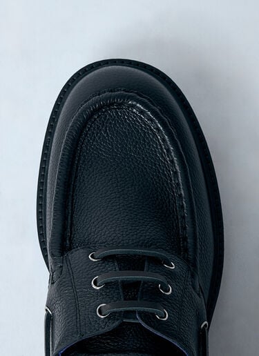 Burberry Leather Raft Boat Shoes Black bur0159019