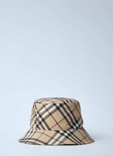 Burberry Check Twill Bucket Hat Beige bur0159034