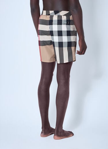 Check Swim Shorts Burberry Check Swim Shorts Beige bur0159047