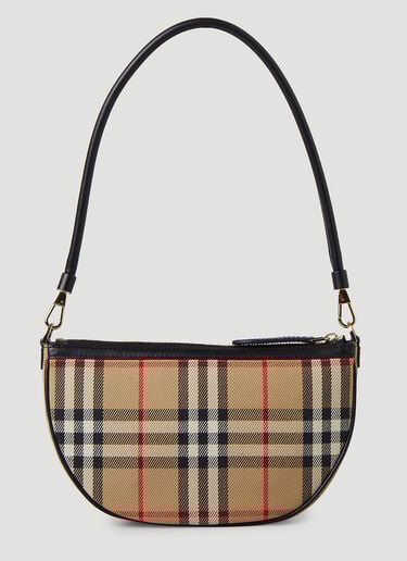 Olympia Check Shoulder Bag Burberry Olympia Check Shoulder Bag Beige bur0246043