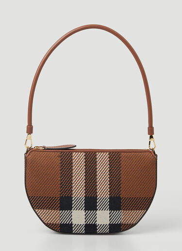 New Olympia Check Shoulder Bag Burberry New Olympia Check Shoulder Bag Brown bur0247130
