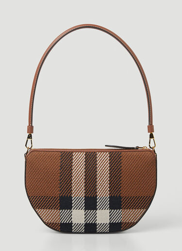 New Olympia Check Shoulder Bag Burberry New Olympia Check Shoulder Bag Brown bur0247130