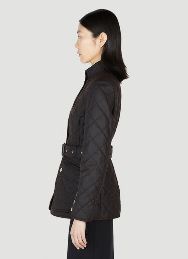 Belted Quilted Jacket Burberry Belted Quilted Jacket Black bur0251003