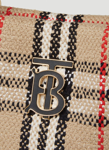 Burberry Lola 格纹水桶单肩包 米色 bur0251050