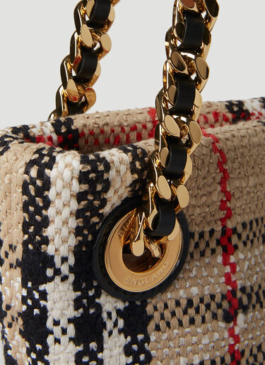 Burberry Lola 格纹水桶单肩包 米色 bur0251050