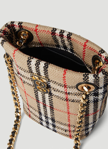 Lola 格纹水桶单肩包 Burberry Lola 格纹水桶单肩包 米色 bur0251050