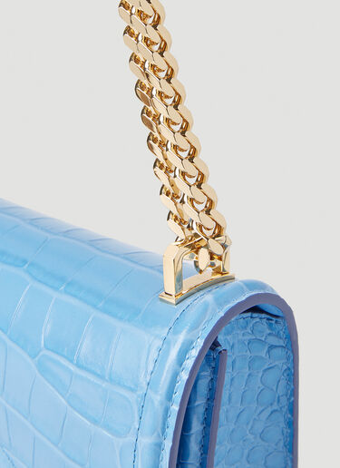 Logo Plaque Shoulder Bag Burberry Logo Plaque Shoulder Bag Light Blue bur0252032