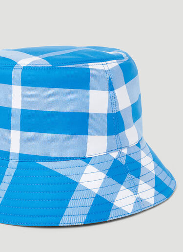Burberry Check Bucket Hat Blue bur0252056