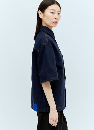 Burberry ヘビーウェイトデニムシャツ ブルー bur0255049
