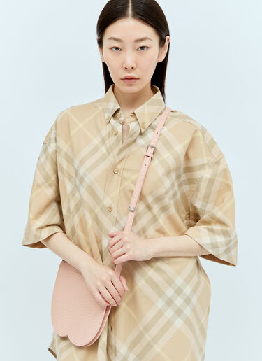 Burberry チェックポーチショルダーバッグ ピンク bur0255071
