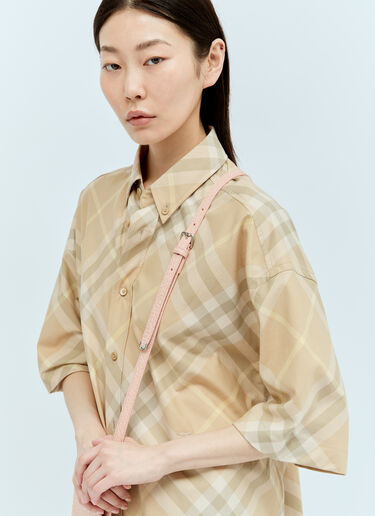 Burberry チェックポーチショルダーバッグ ピンク bur0255071