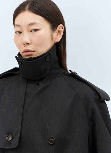 Burberry 롱 울 트렌치코트 그레이 bur0257011