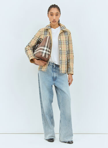 Burberry 双面绗缝尼龙夹克 米色 bur0257012