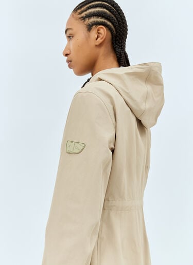Burberry Hooded Raincoat Beige bur0257016