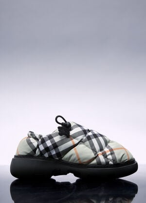 Burberry 체크 나일론 혼방 필로우 뮬  베이지 bur0257020