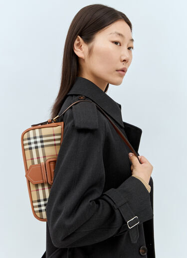 Check Sling Shoulder Bag Burberry Check Sling Shoulder Bag Beige bur0257036