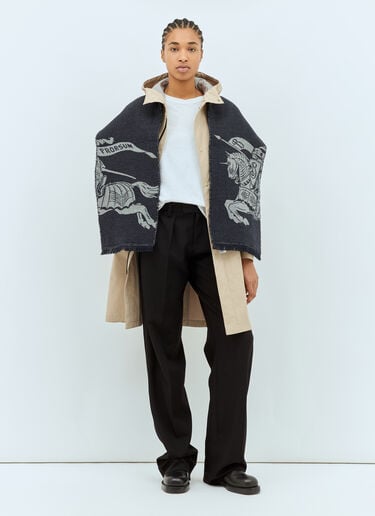 EKD 羊毛围巾 Burberry EKD 羊毛围巾 蓝色 bur0258010