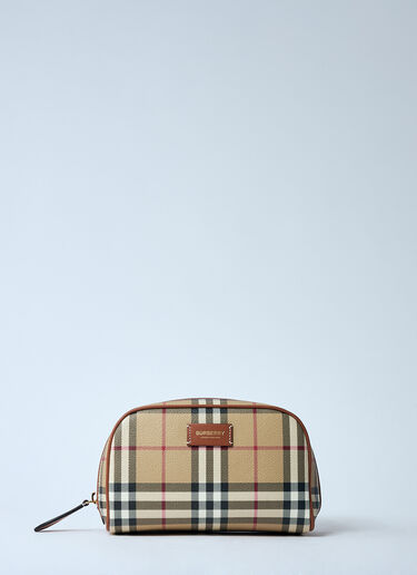 스몰 체크 여행 파우치 Burberry 스몰 체크 여행 파우치 베이지 bur0259024