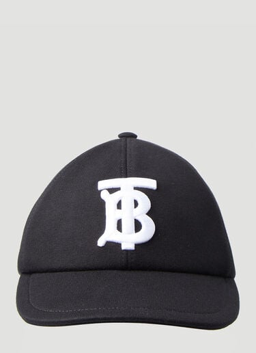 TB Monogram Baseball Cap Burberry TB Monogram Baseball Cap Black bur0349008