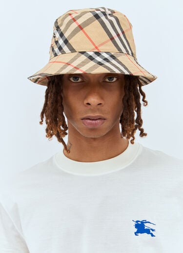 チェック バケットハット Burberry チェック バケットハット ベージュ bur0357001