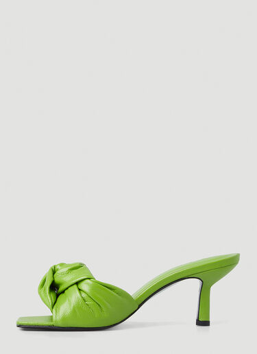 Lana Mid Heel Mules BY FAR Lana Mid Heel Mules Green byf0247027