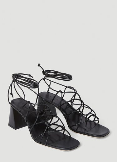 BY FAR Alexander Strappy Heeled Sandals Black byf0252027
