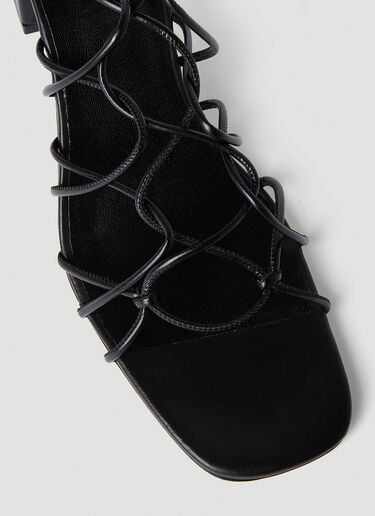 BY FAR Alexander Strappy Heeled Sandals Black byf0252027