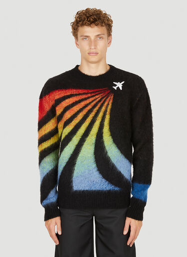 Graphic Crewneck Sweater Casablanca Graphic Crewneck Sweater Black cbl0150004