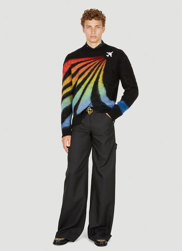 Graphic Crewneck Sweater Casablanca Graphic Crewneck Sweater Black cbl0150004