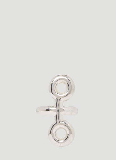 Binary Ear Cuff Charlotte CHESNAIS Binary Ear Cuff Silver ccn0350003