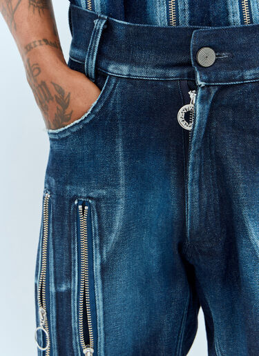Adjustable-Fit Zip Jeans Charlie Constantinou Adjustable-Fit Zip Jeans Blue cco0156003