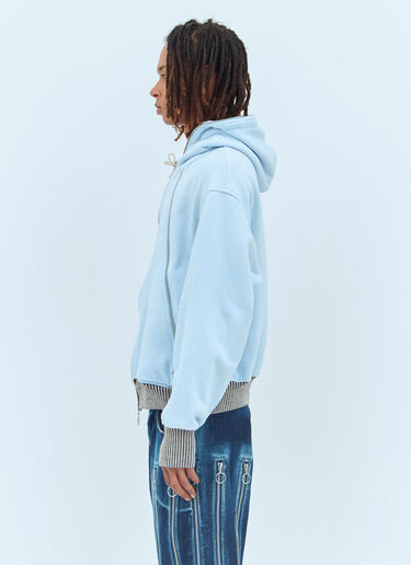 Zip Hybrid Hooded Sweatshirt Charlie Constantinou Zip Hybrid Hooded Sweatshirt Blue cco0156007
