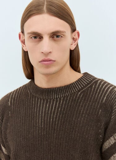 Charlie Constantinou Plated Pullover Hooded Sweater Brown cco0158004