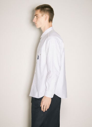 Comme des Garçons Homme 패널 셔츠  화이트 cdh0158001