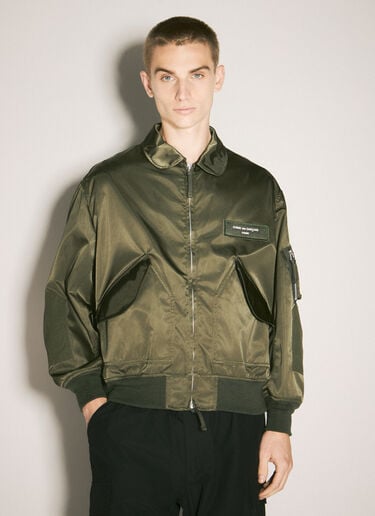 Comme des Garçons Homme 나일론 트윌 봄버 재킷 그린 cdh0158003