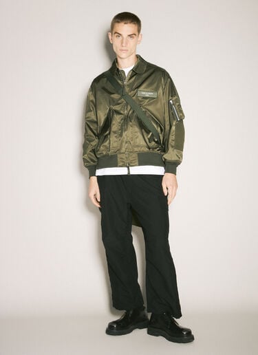 Comme des Garçons Homme 나일론 트윌 봄버 재킷 그린 cdh0158003